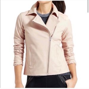 Athleta Salt Flat Leather Moto Jacket